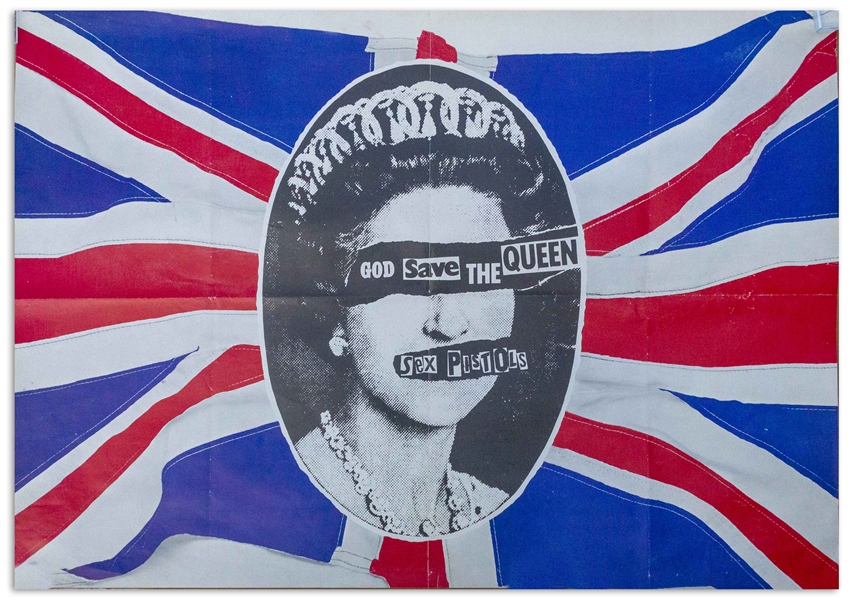 Sex Pistols 1977 ''God Save the Queen'' Poster